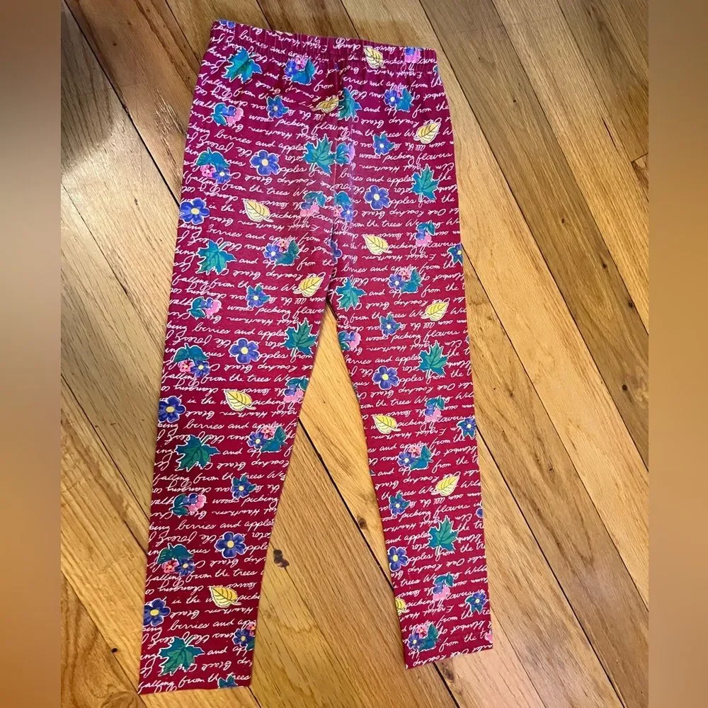 Vintage 1990s Floral Oshkosh‎ B'Gosh Leggings